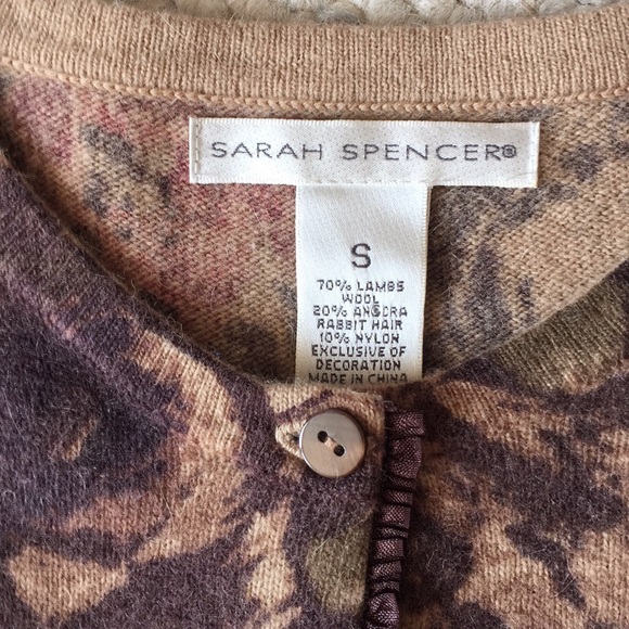 Sarah Spencer Autumn Lambs Wool Cardigan - Picture 3 of 7